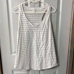 GUC Lululemon Love Tank Striped White & Black Size 14